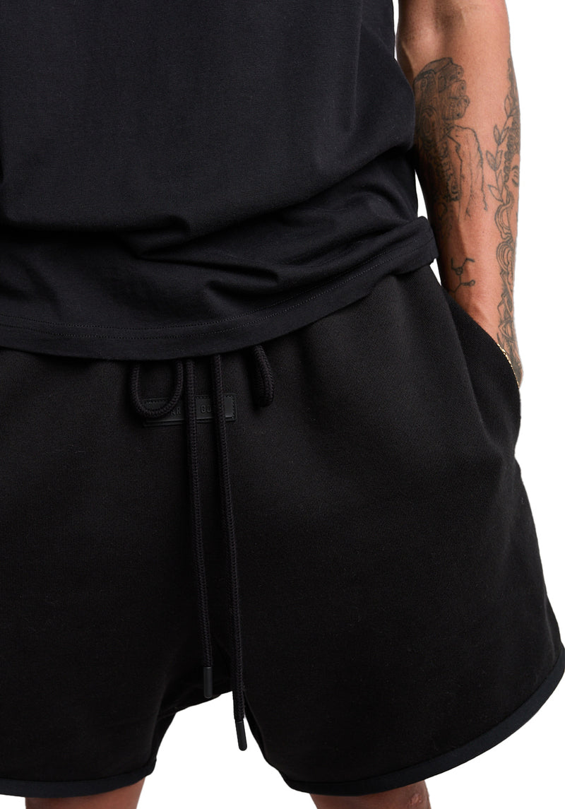 Fear of God Essentials Running Shorts 'Jet Black' - ROOTED