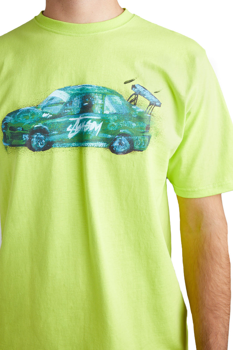 Stussy Mens Racecar Tee 'Key Lime' | ROOTED