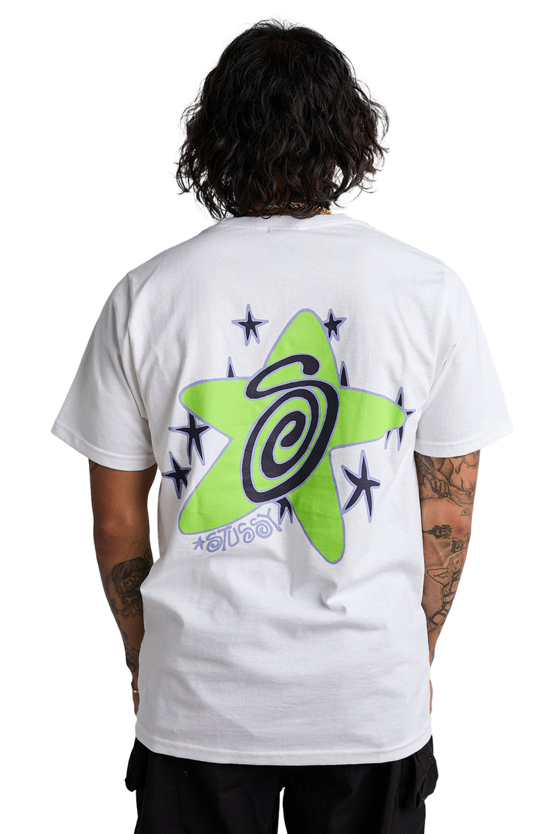 Stussy Galaxy Tee 'White' - ROOTED
