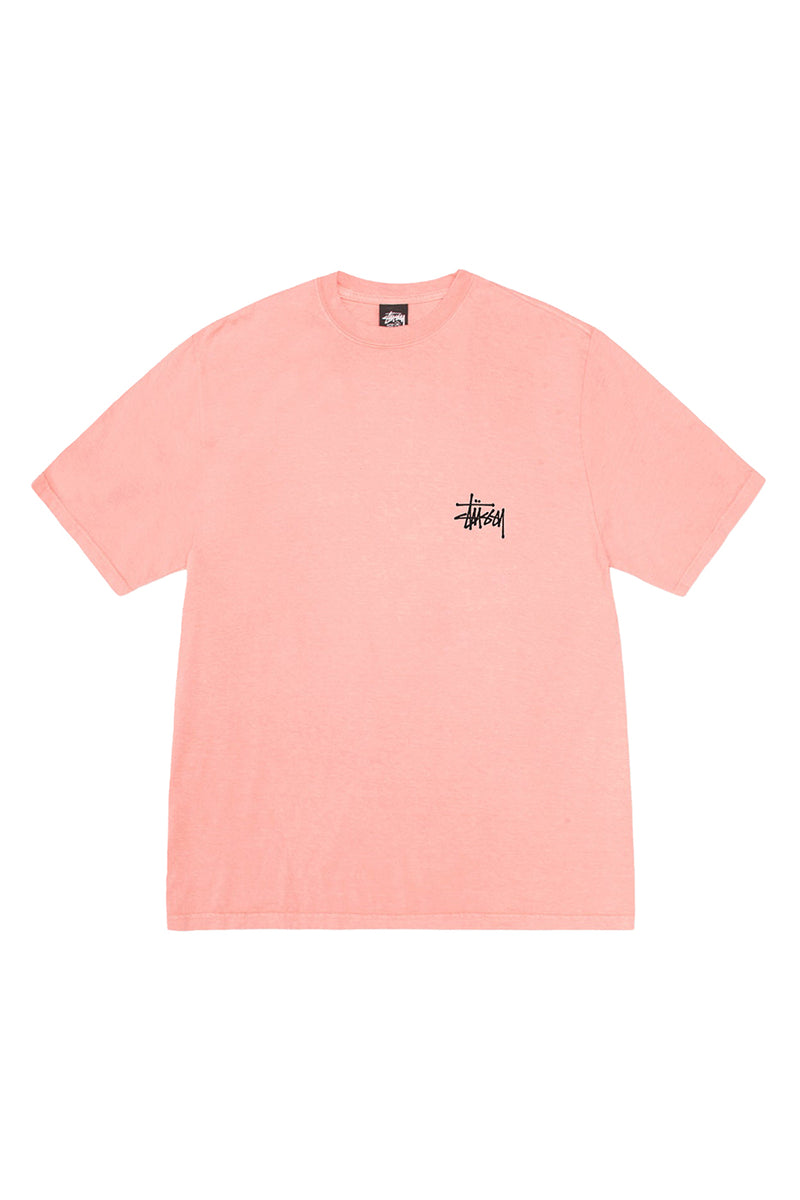 Stussy Basic Pigment Dyed Tee 'Coral'