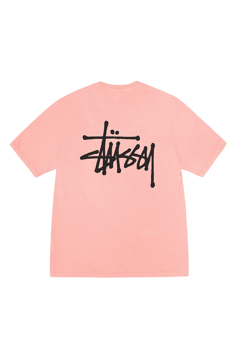 Stussy Basic Pigment Dyed Tee 'Coral'