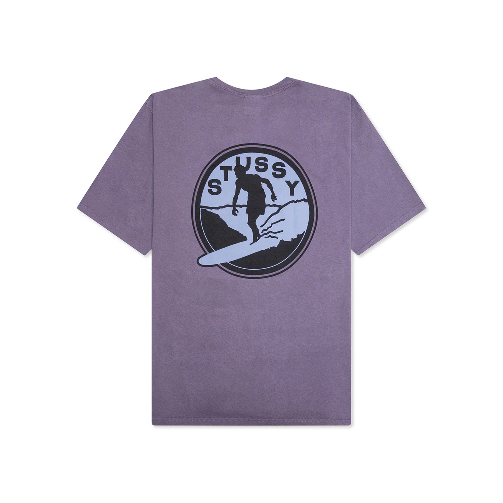 Stussy Surf Club Pigment Dyed Tee 'Grape' - ROOTED