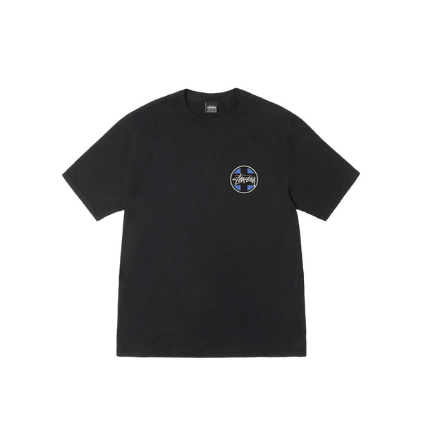 Stussy Cross Dot Pigment Dyed Tee 'Black'