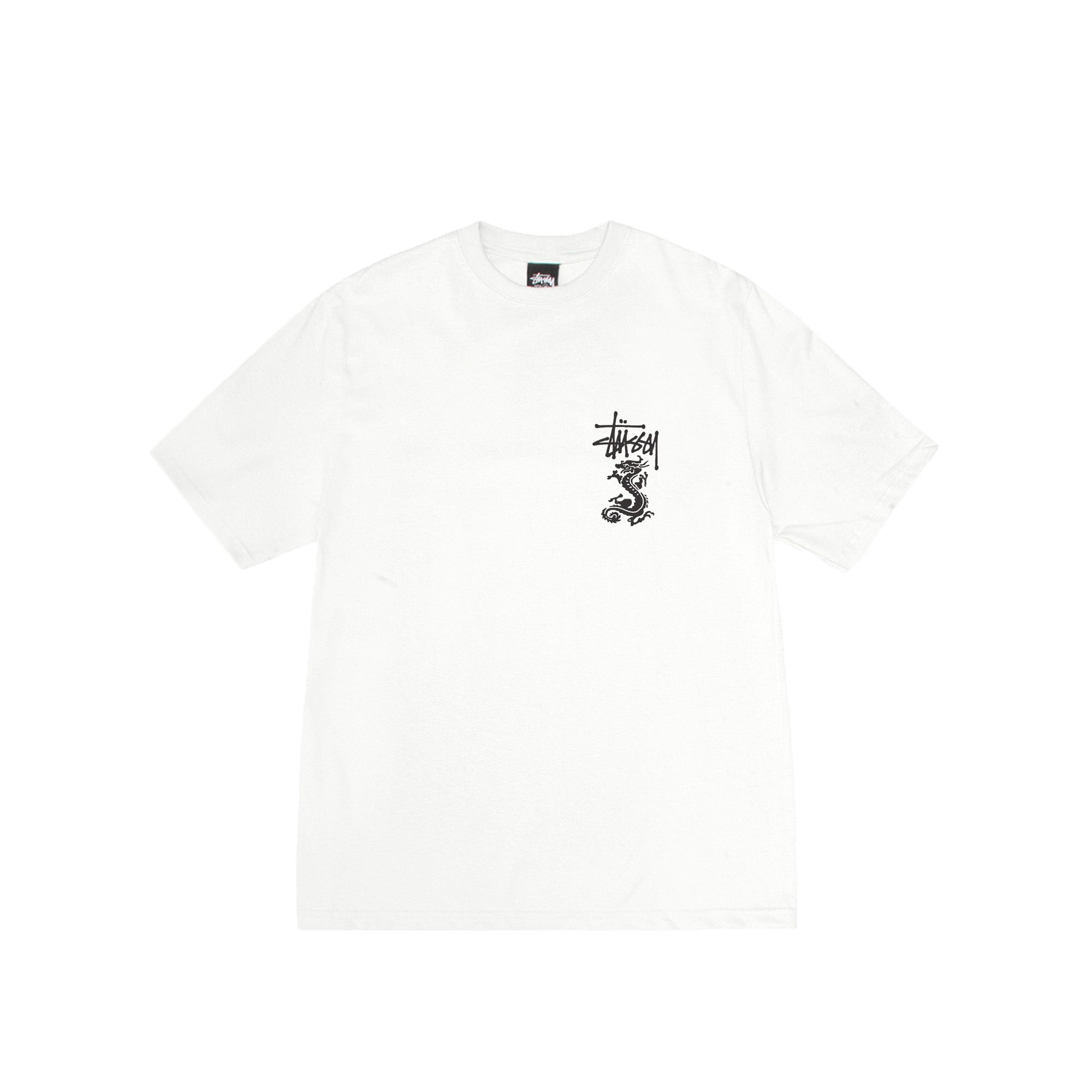 Stussy Double Dragon Pig Dyed Tee 'Natural' - ROOTED