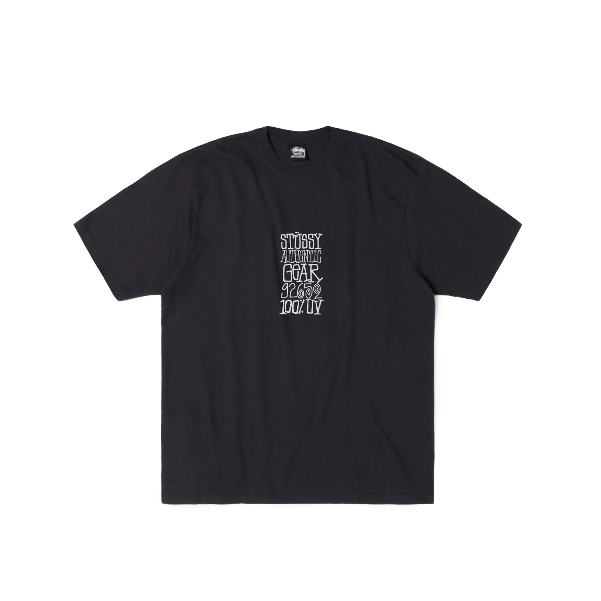 Stussy Authentic Gear Pigment Dyed Tee 'Faded Black' - ROOTED