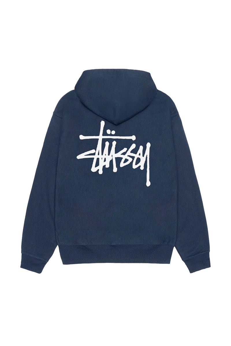 Stussy Basic Logo Hoodie 'Navy'