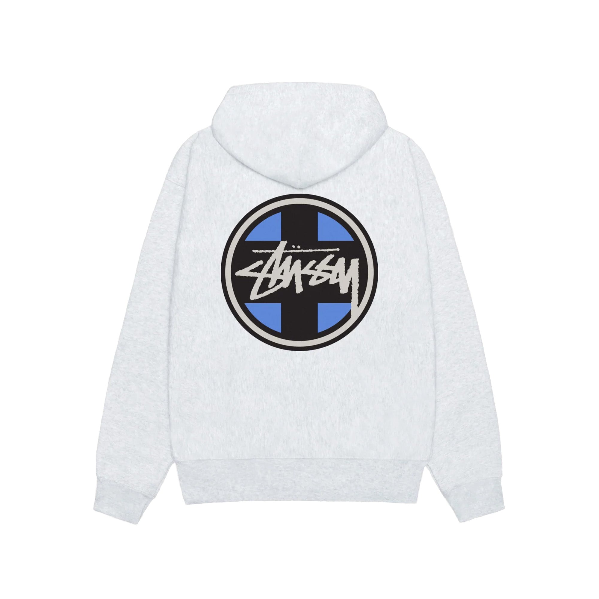 Stussy Cross Dot Hoodie 'Ash Heather'