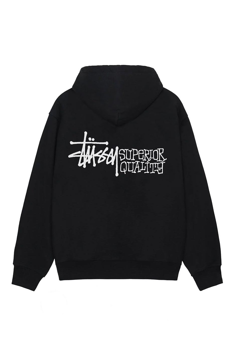 Stussy Superior Quality Zip Hoodie 'Black'