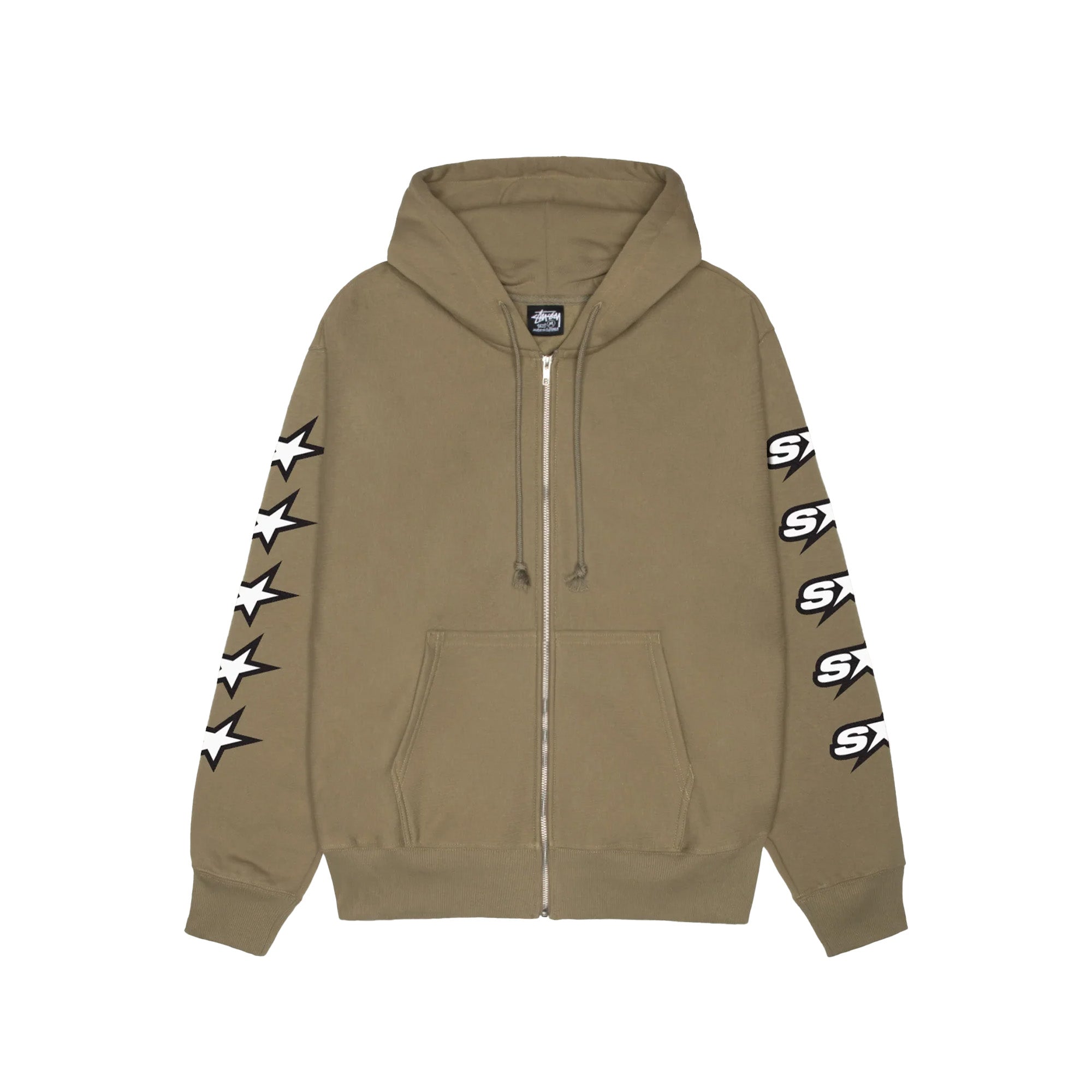 Stussy Speedway Zip Hoodie 'Army' - ROOTED