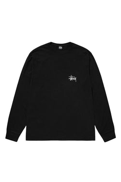 Stussy Basic Pigment Dyed LS Tee 'Black'