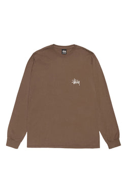 Stussy Basic Pigment Dyed LS Tee 'Brown'