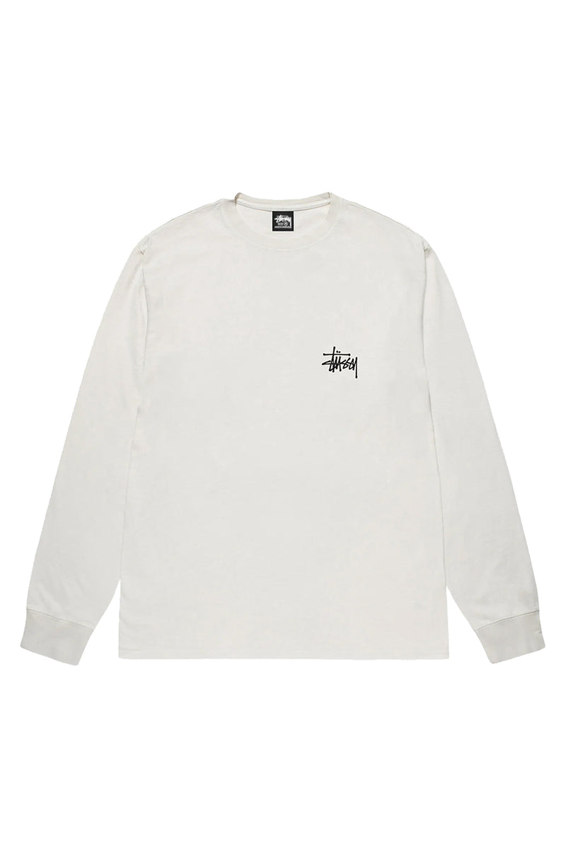 Stussy Basic Pigment Dyed LS Tee 'Natural'