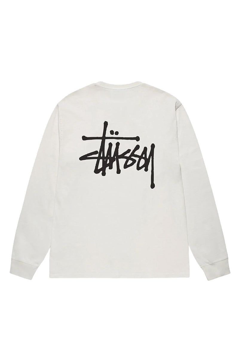 Stussy Basic Pigment Dyed LS Tee 'Natural'