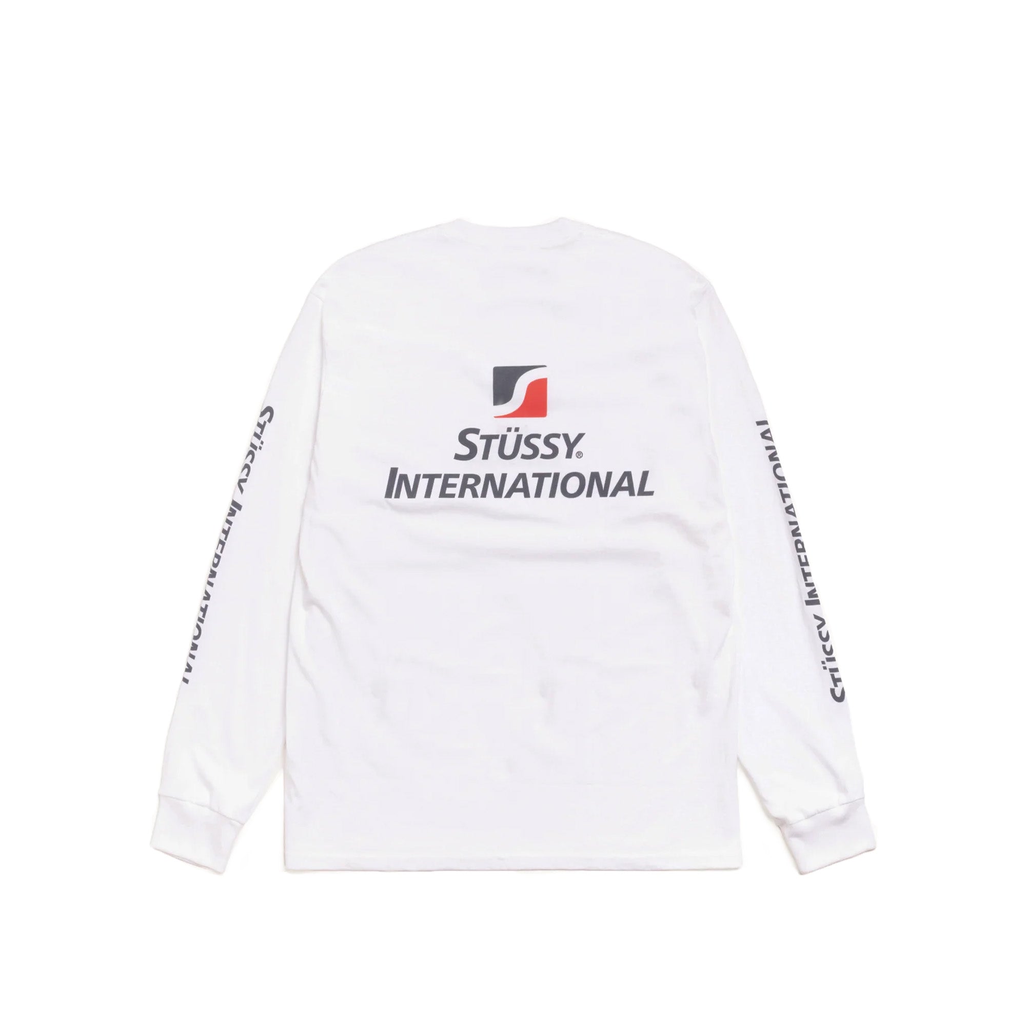 Stussy International LS Tee 'White' - ROOTED