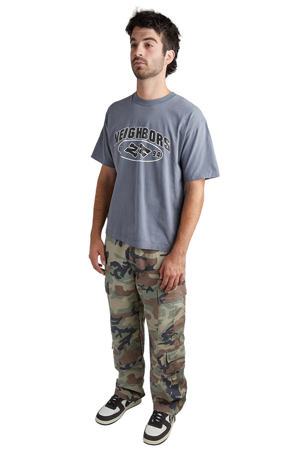 Neighborhood Mens SS Tee-9 'Grey' - ROOTED