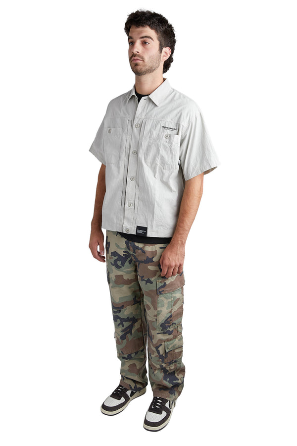 Neighborhood Mens Chambray Type-2 Shirt 'Beige' - ROOTED