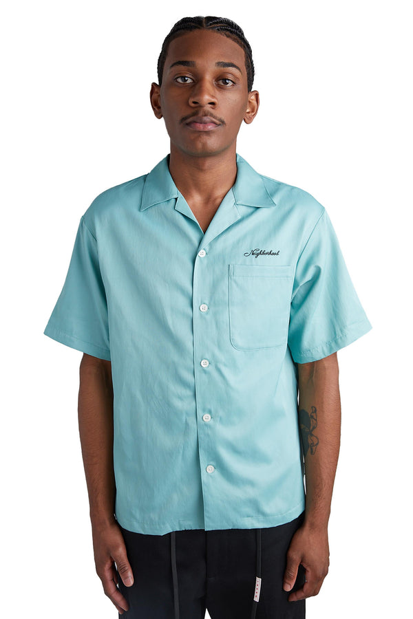 Neighborhood Mens Hawaiian Shirt 'Mint' - ROOTED