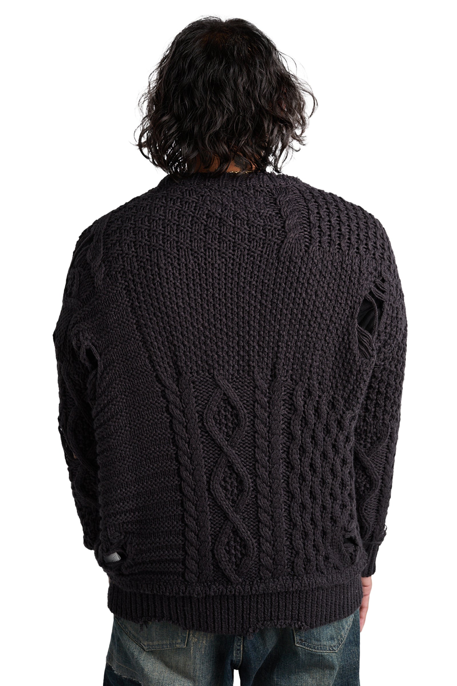 Neighborhood Patchwork Savage Sweater 'Navy' | ROOTED