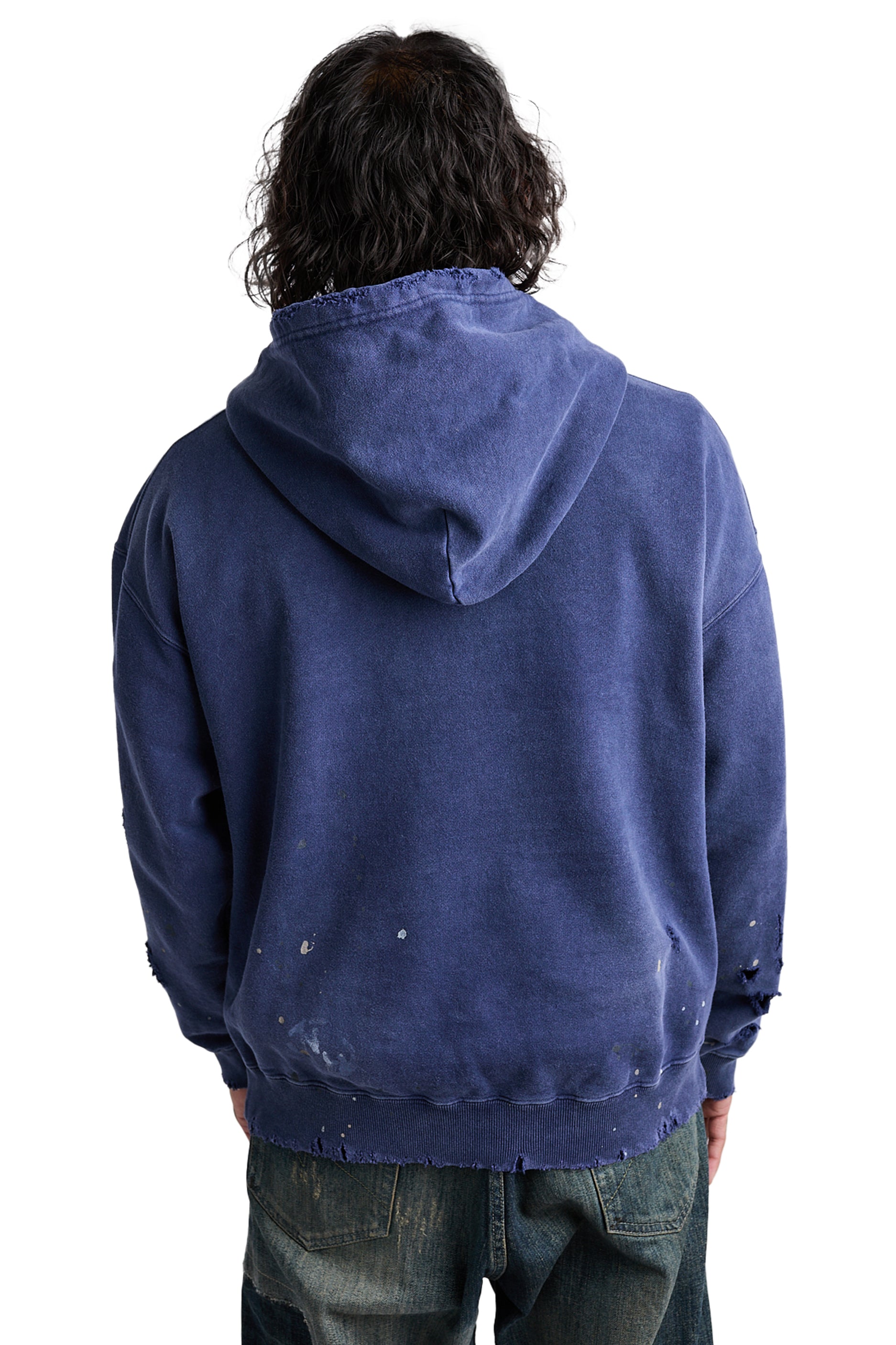 Neighborhood Damage L/S Sweatparka 'Navy' - ROOTED