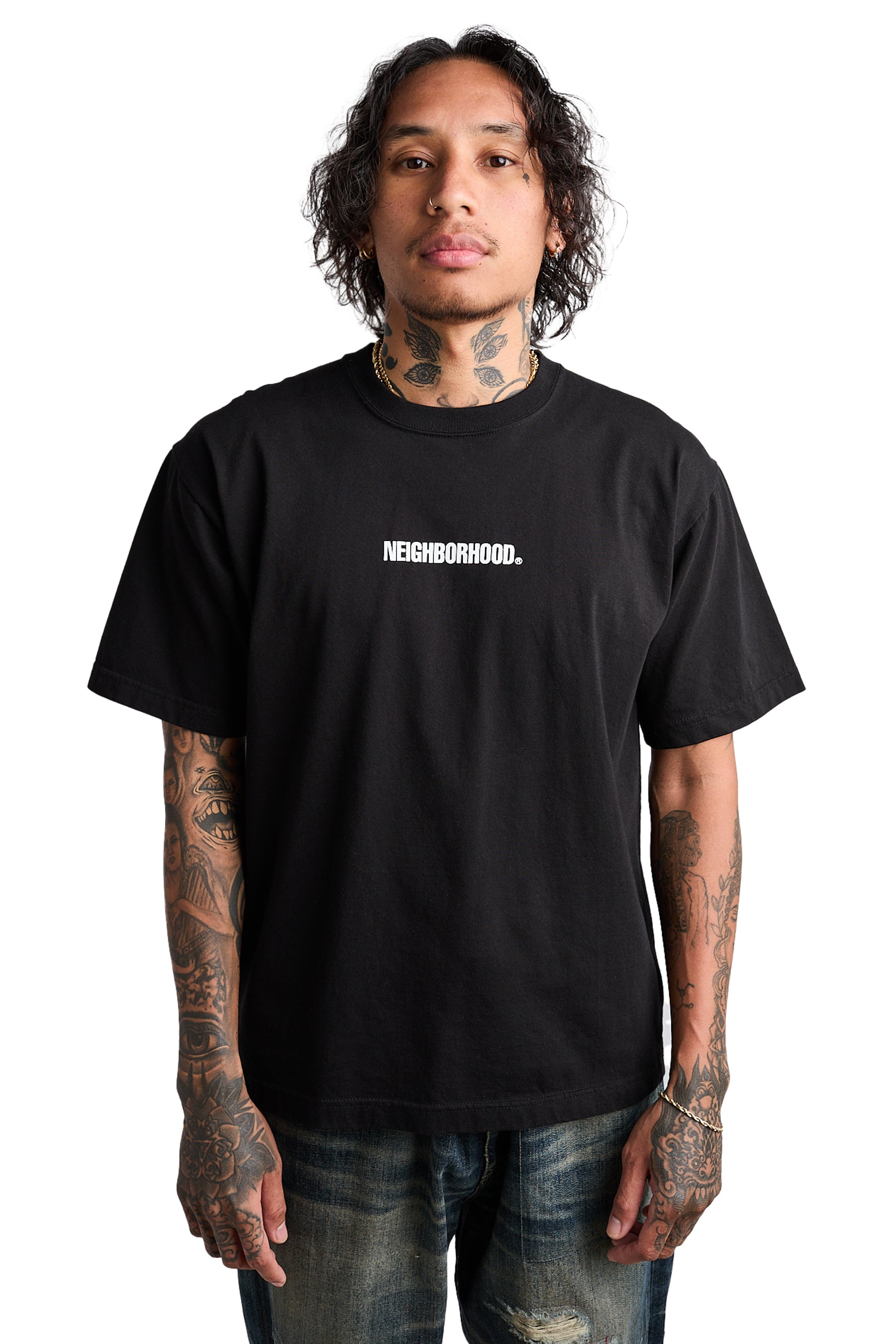 Neighborhood Tee SS-3 'Black' - ROOTED