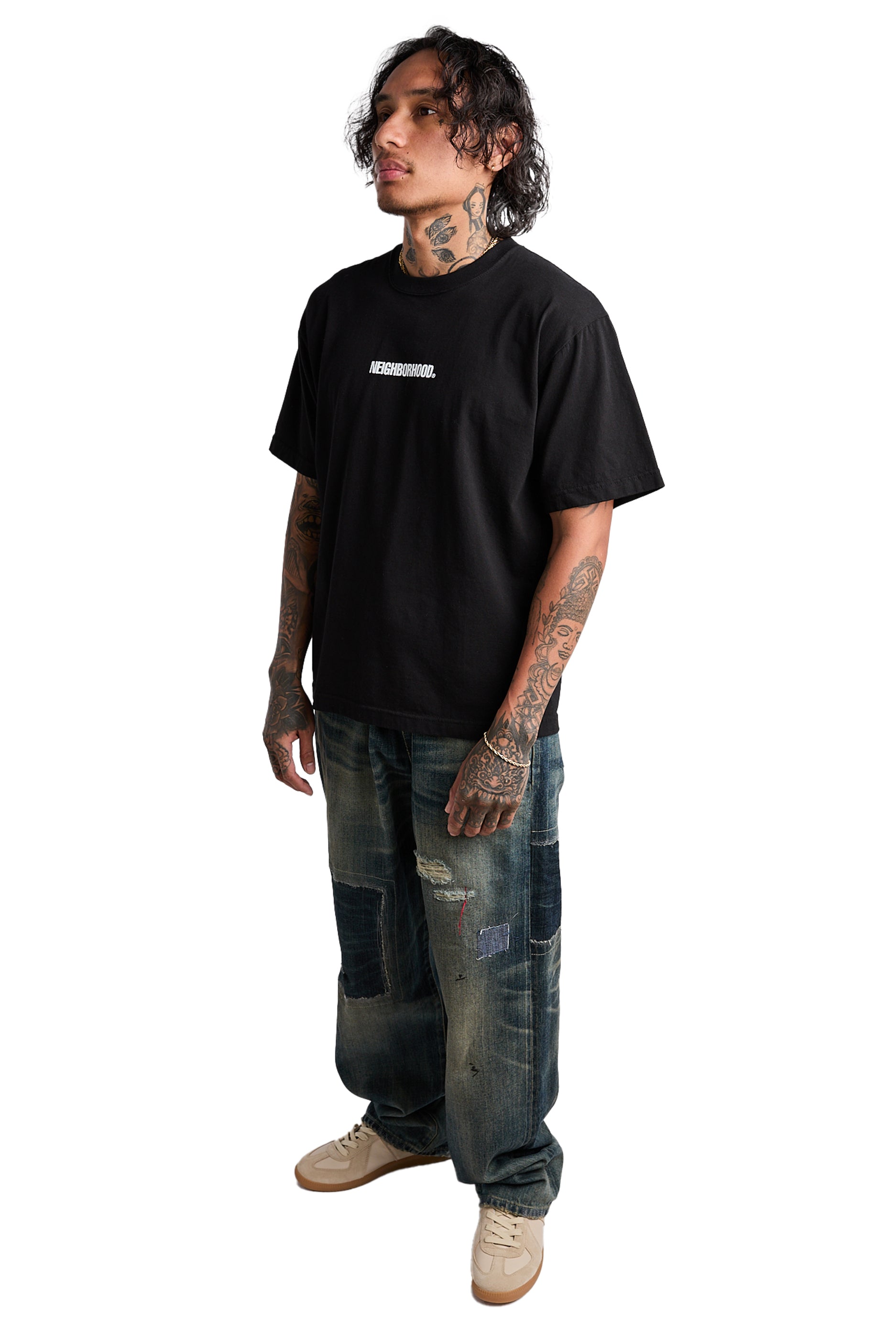 Neighborhood Tee SS-3 'Black' - ROOTED