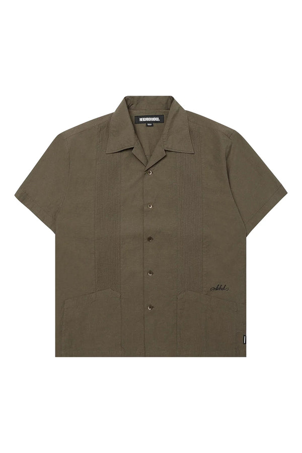 Neighborhood Guayabera Shirt 'Olive Drab'