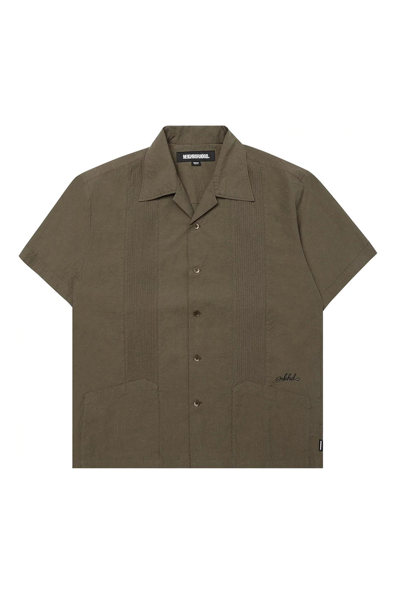 Neighborhood Guayabera Shirt 'Olive Drab'