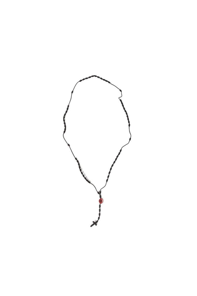 Neighborhood Cord Roseary Necklace 'Black'