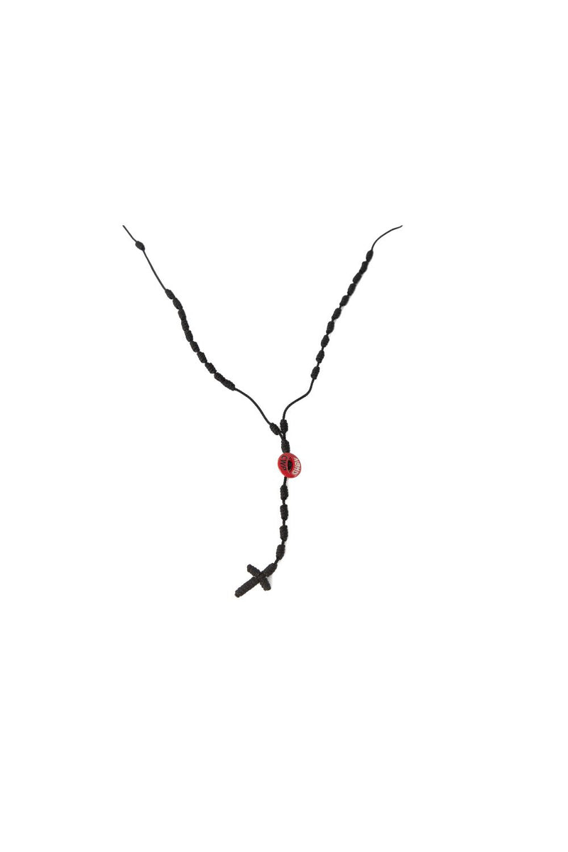 Neighborhood Cord Roseary Necklace 'Black'