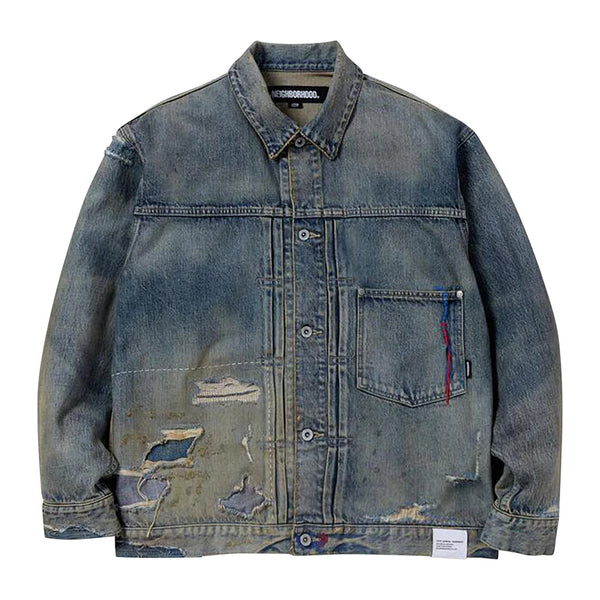 Neighborhood Savage Denim Type-1 Jacket 'Indigo' | ROOTED