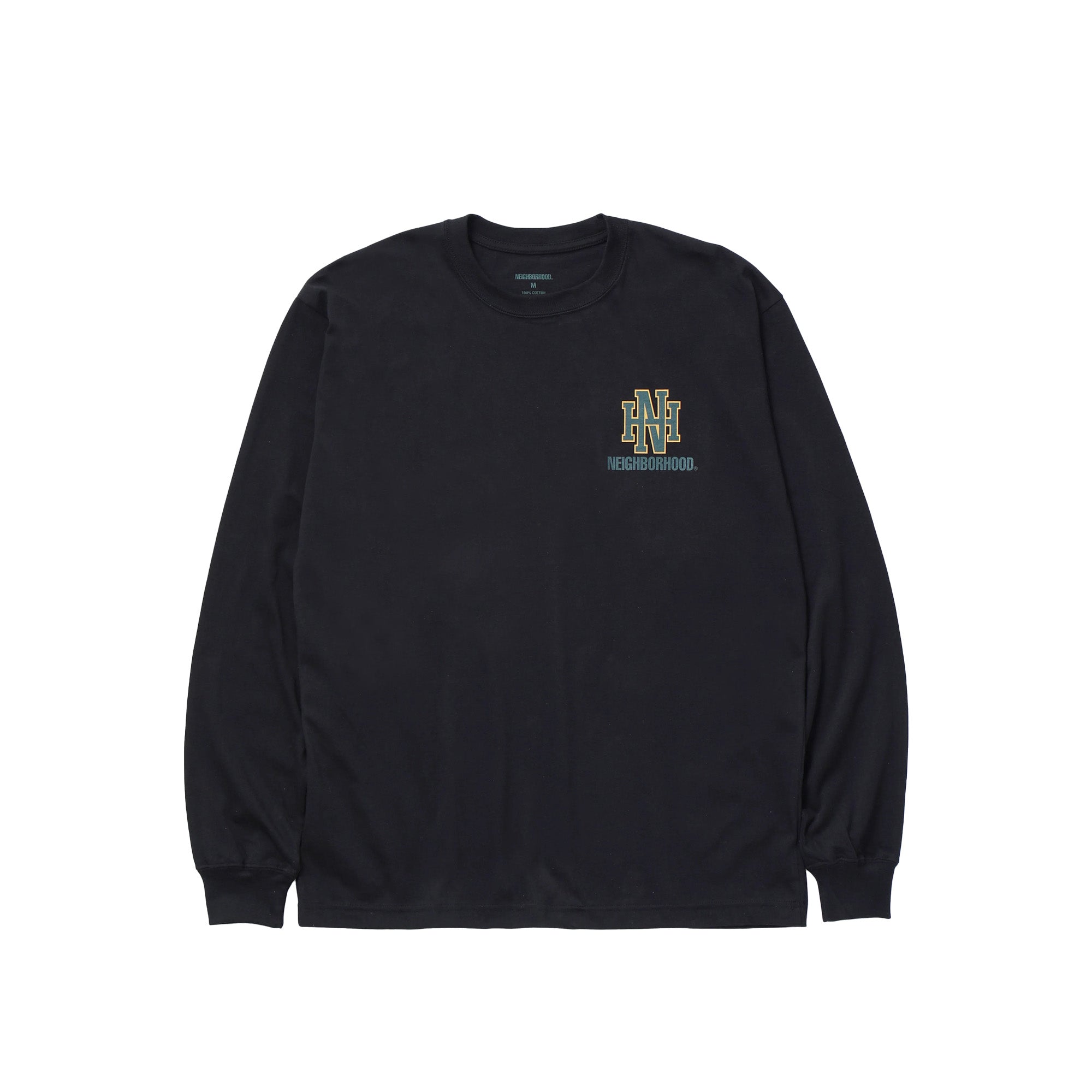 Neighborhood LS-8 Tee 'Black/Green' - ROOTED