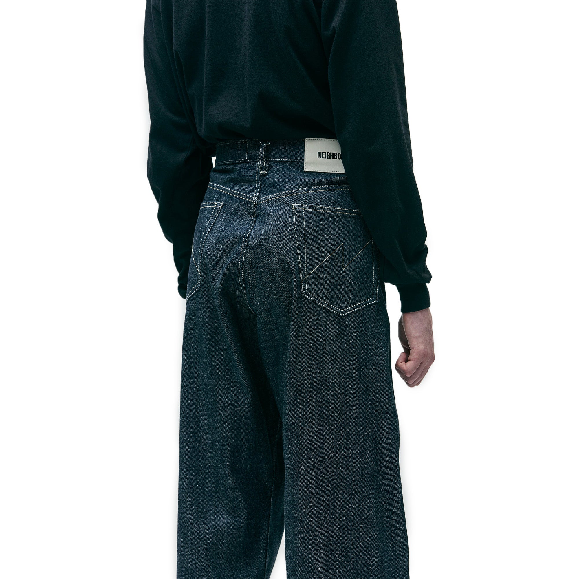 Neighborhood Rigid Denim Wide Pants 'Indigo'