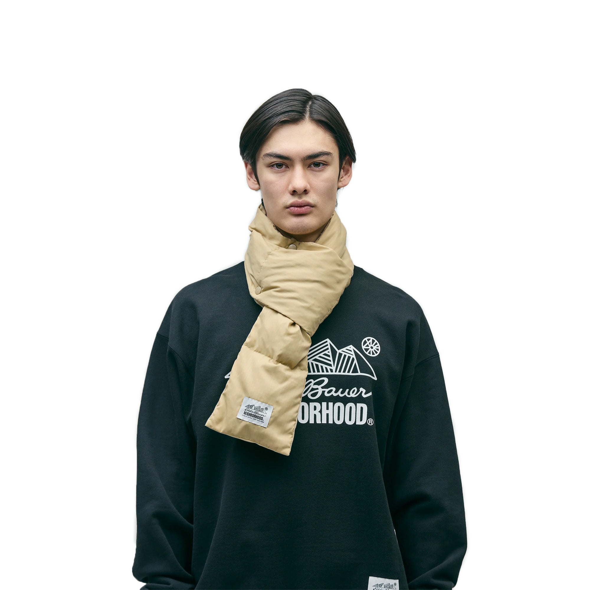 Neighborhood x Eddie Bauer Down Muffler 'Beige'
