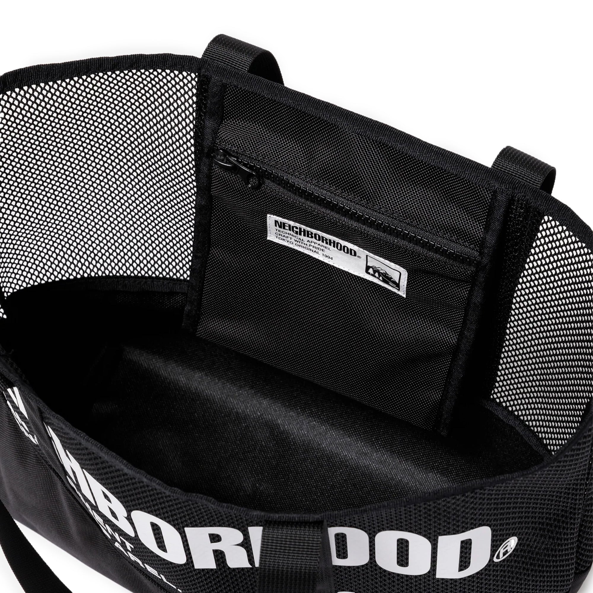 Neighborhood Mesh Tote 'Black' - ROOTED