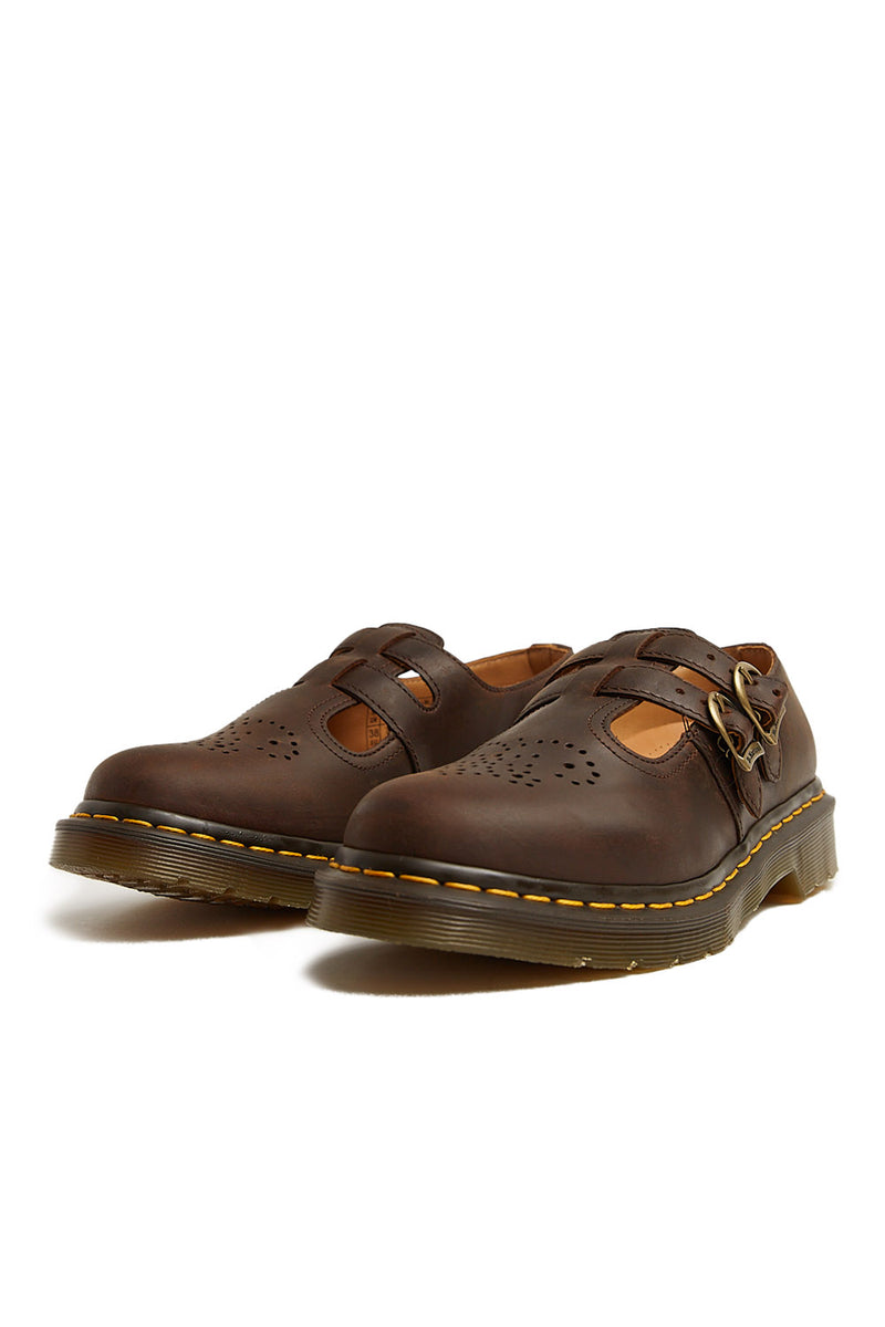 Dr Martens Mary Jane Crazy Horse 'Dark Brown' - ROOTED