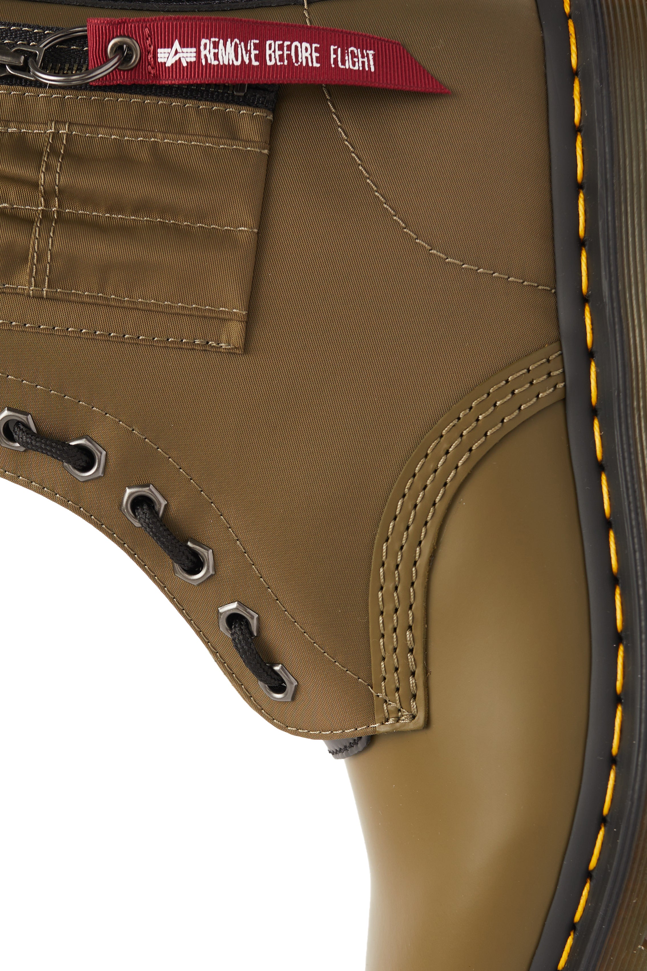 Dr Martens 1460 Ben Alpha DMs 'Olive/Black Smooth/Nylon' - ROOTED