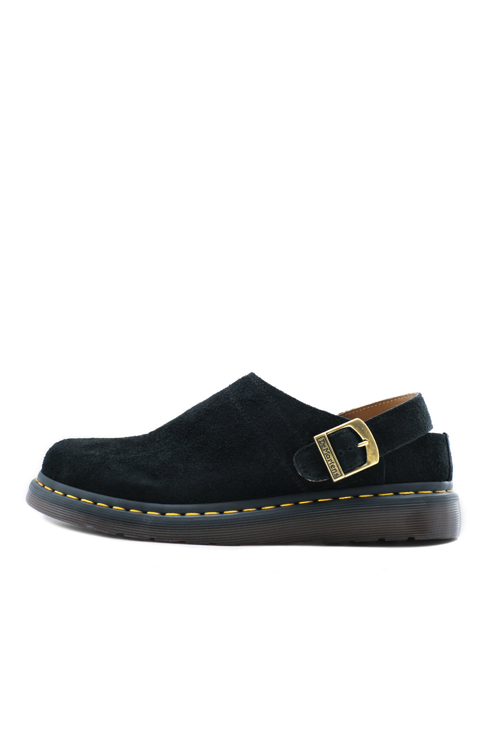 Dr Martens Isham Buckle Mule 'Black Desert/Oasis Suede' - ROOTED