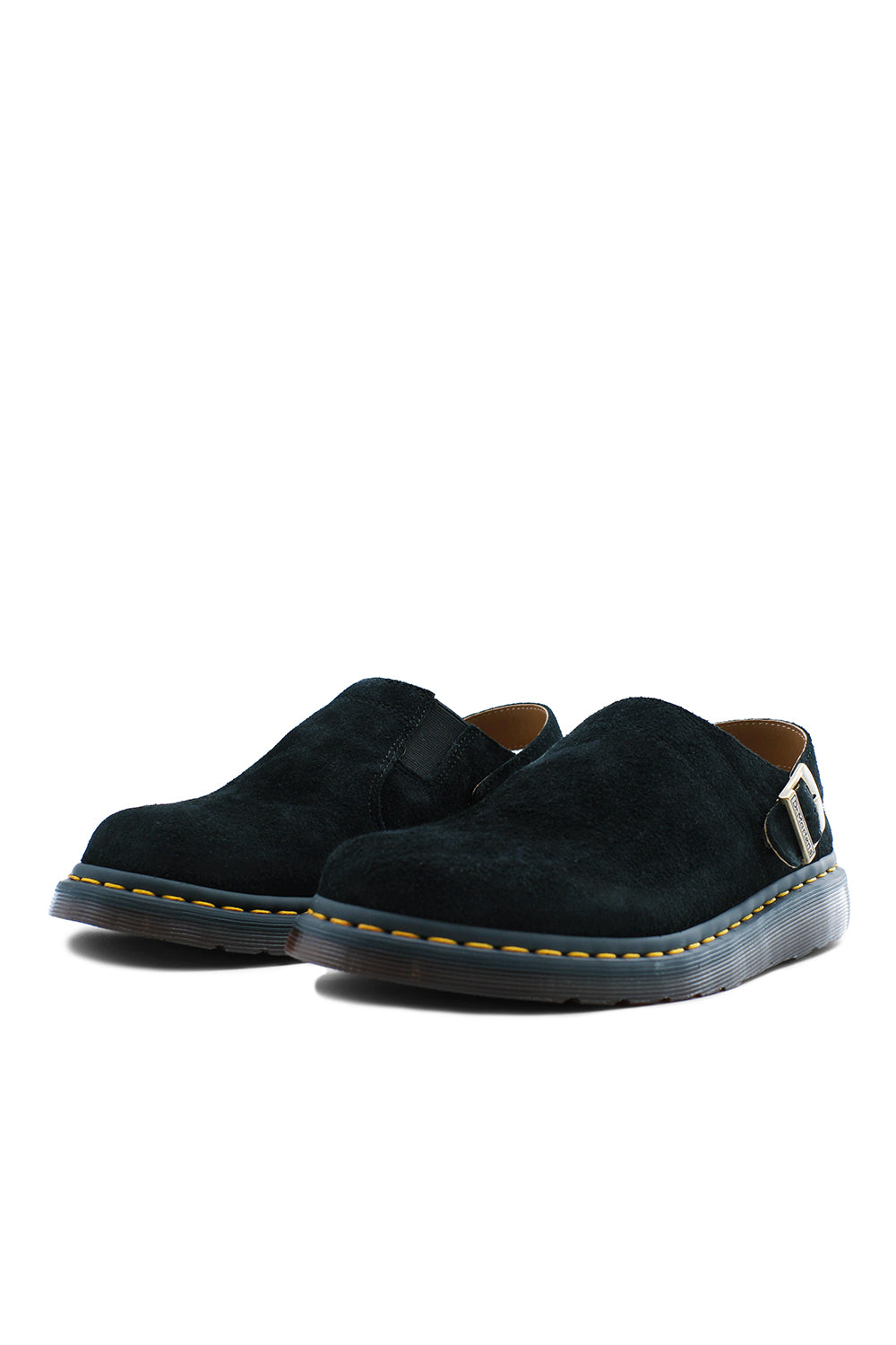 Dr Martens Isham Buckle Mule 'Black Desert/Oasis Suede' - ROOTED