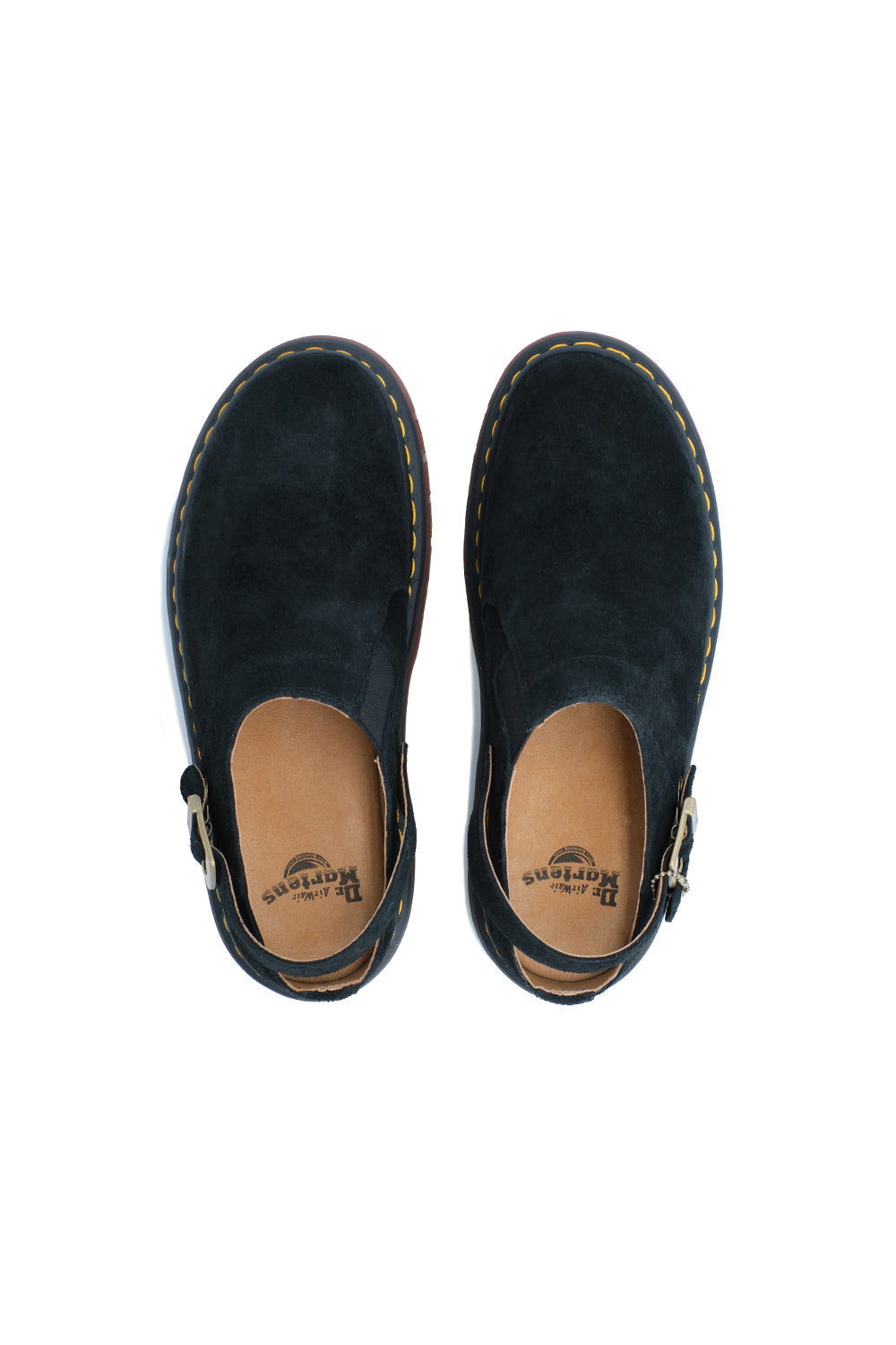 Dr Martens Isham Buckle Mule 'Black Desert/Oasis Suede' - ROOTED