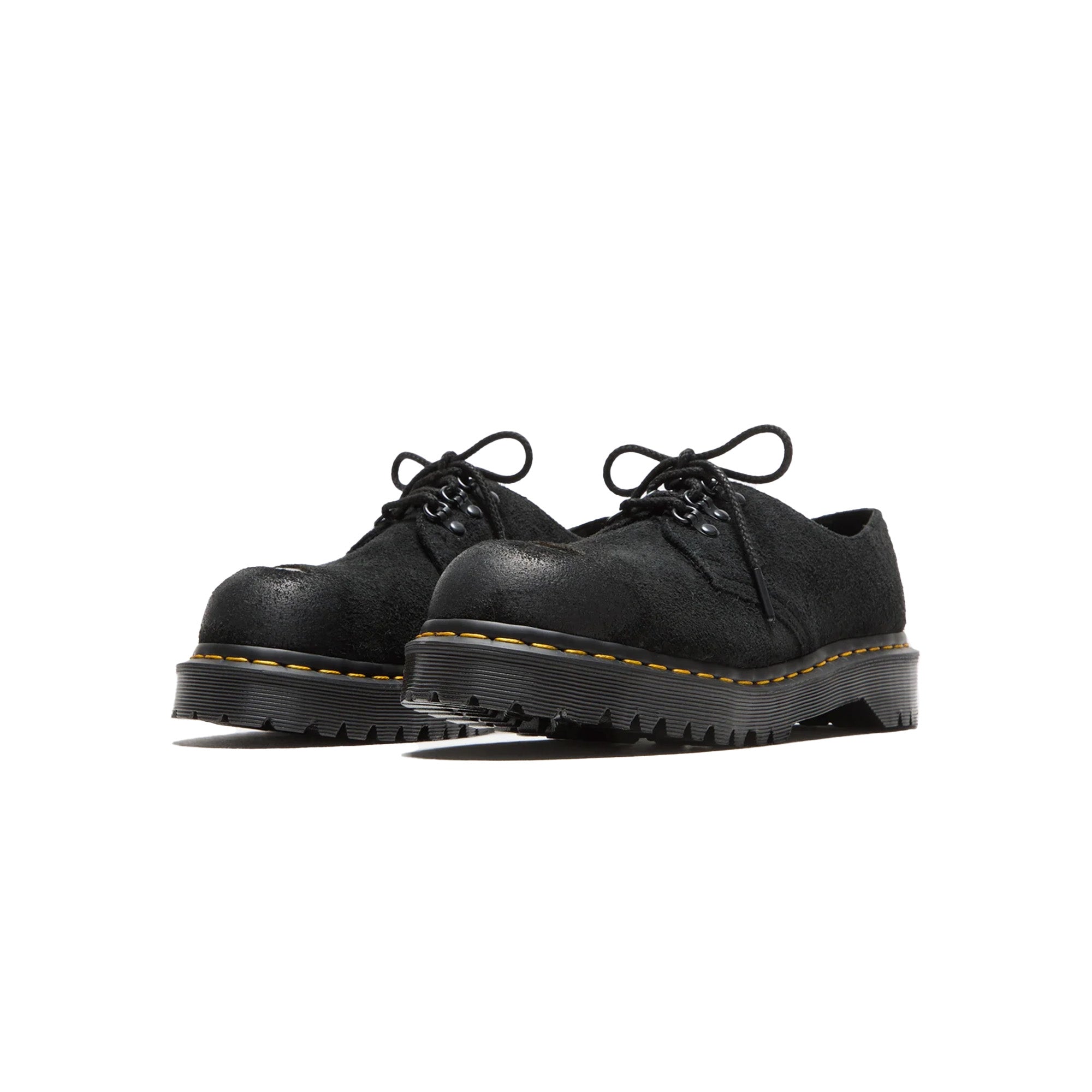 Dr Martens 1461 ST 'Black Burnished Hairy Suede'