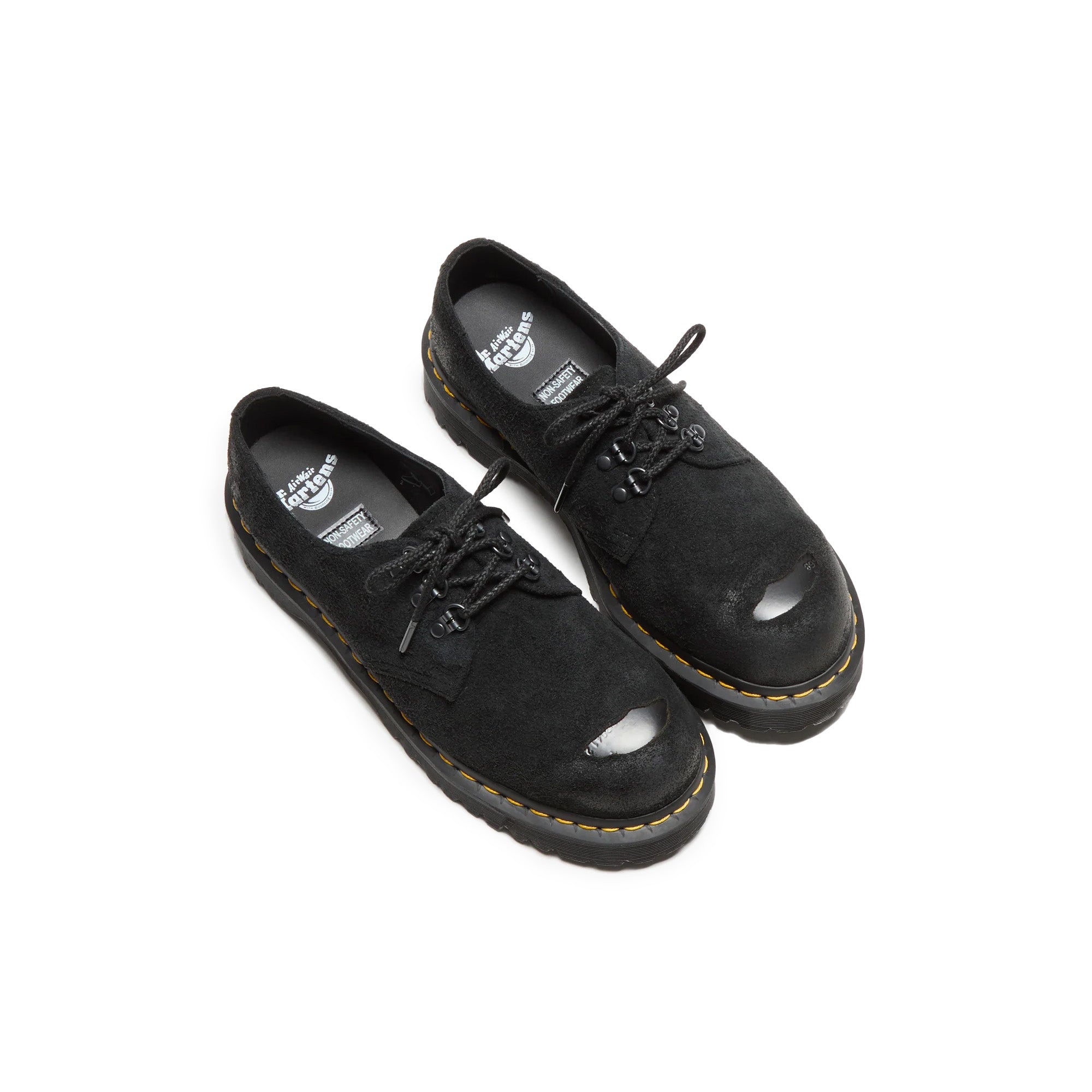 Dr Martens 1461 ST 'Black Burnished Hairy Suede'