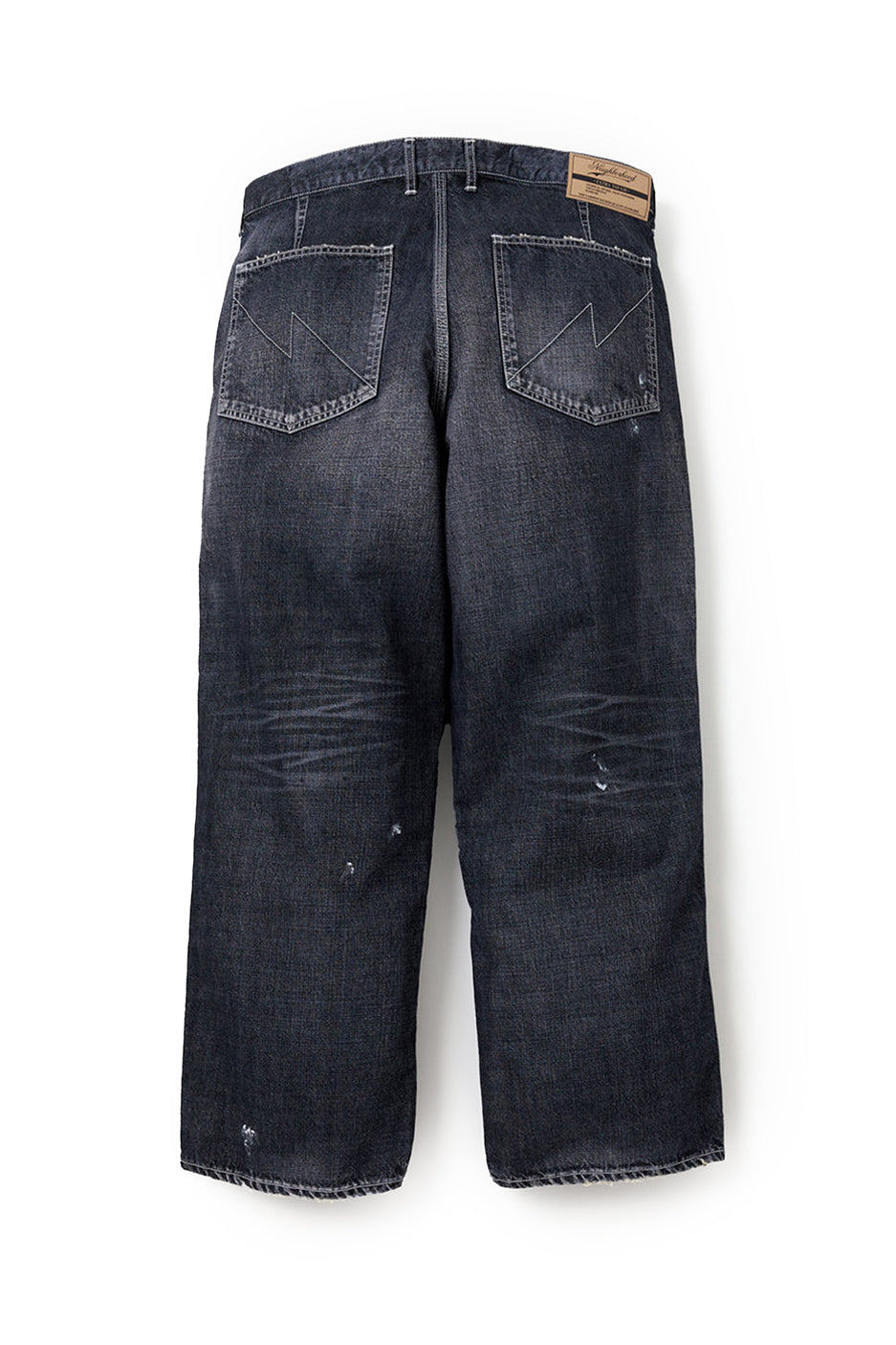 Neighborhood Washed Denim Utility Pants 'Black'