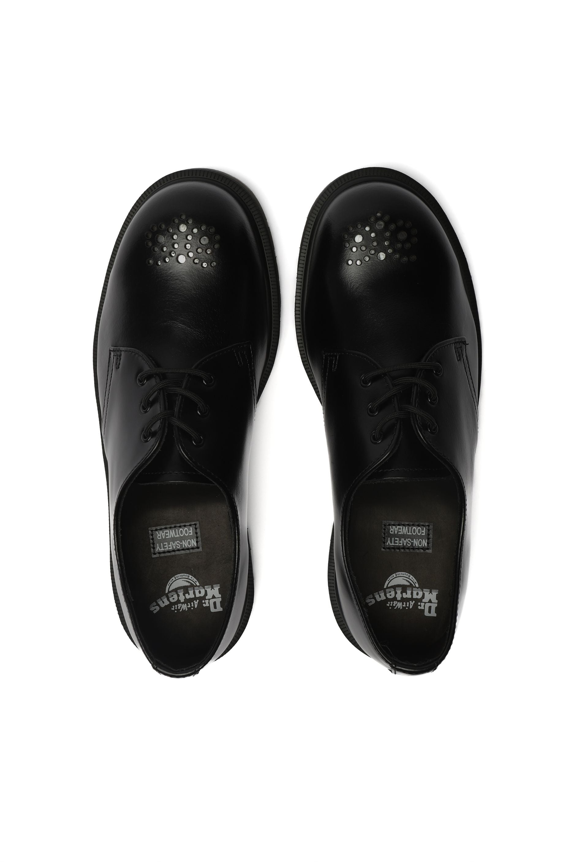 靴 Dr.Martiens CLASSIC ANALINE Josef Analine Leather Buckle Slide Sandals in Black Analine