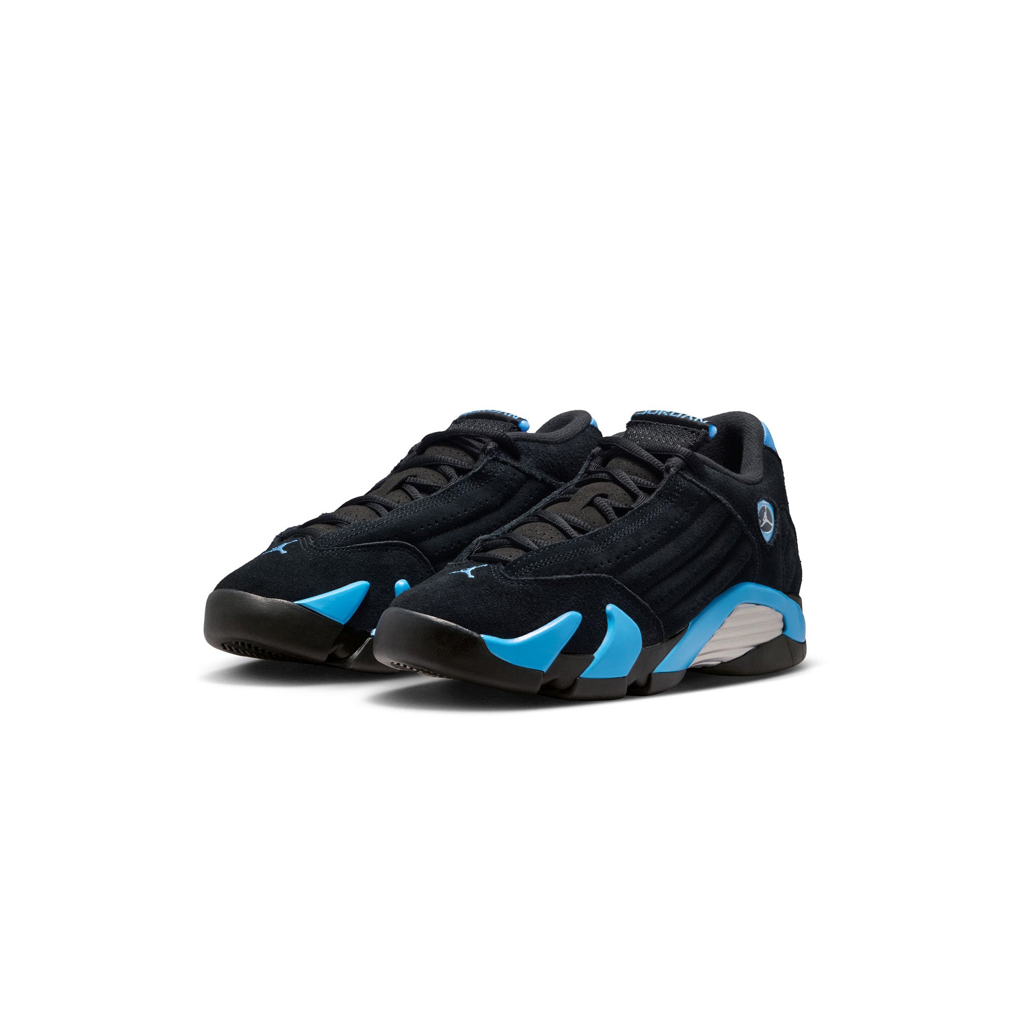Kids Air Jordan 14 Retro 'Black/White/University Blue' - ROOTED