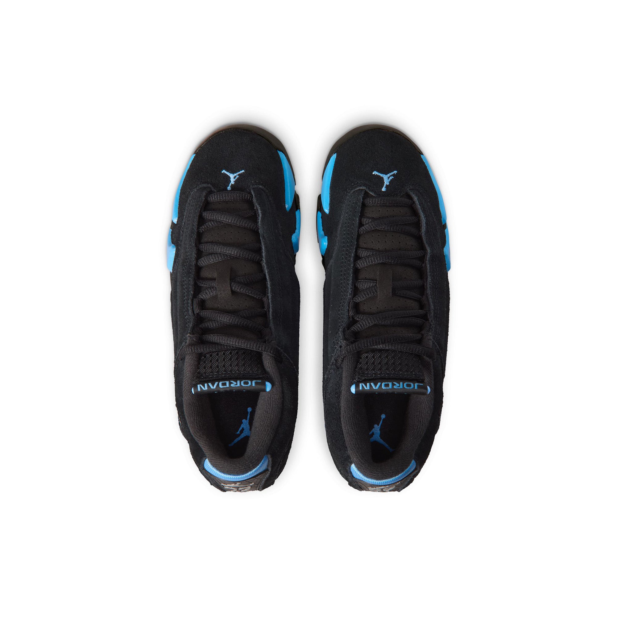 Kids Air Jordan 14 Retro 'Black/White/University Blue' - ROOTED