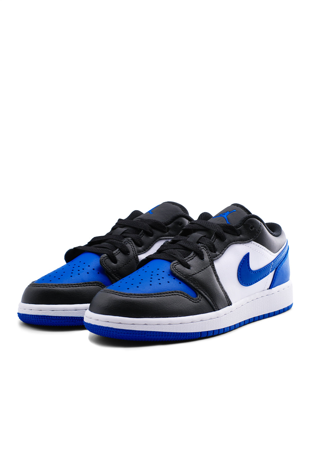 Air Jordan Kids 1 Low 'White/Royal Blue' - ROOTED