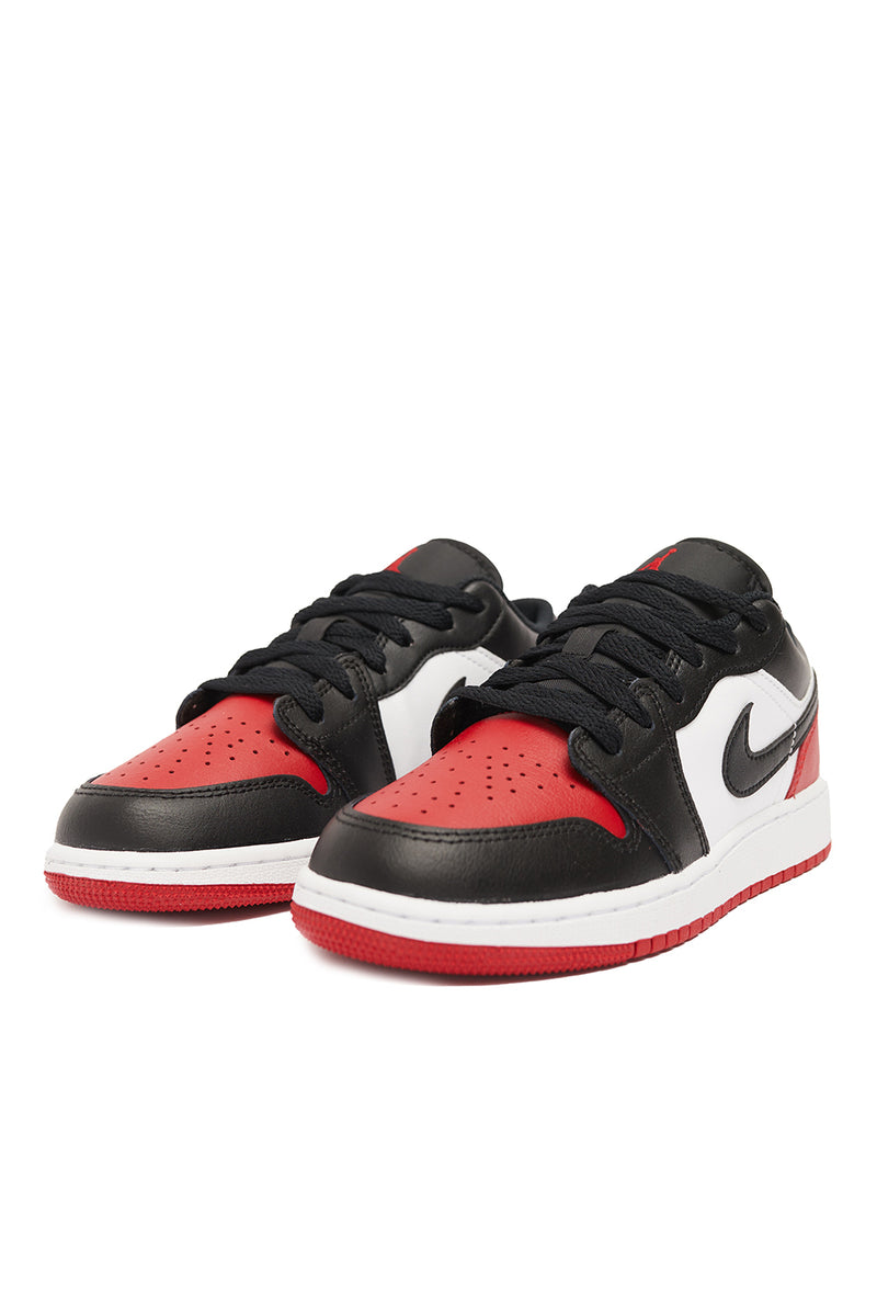 Air Jordan 1 Kids Low 'White/Black-Varsity Red' - ROOTED
