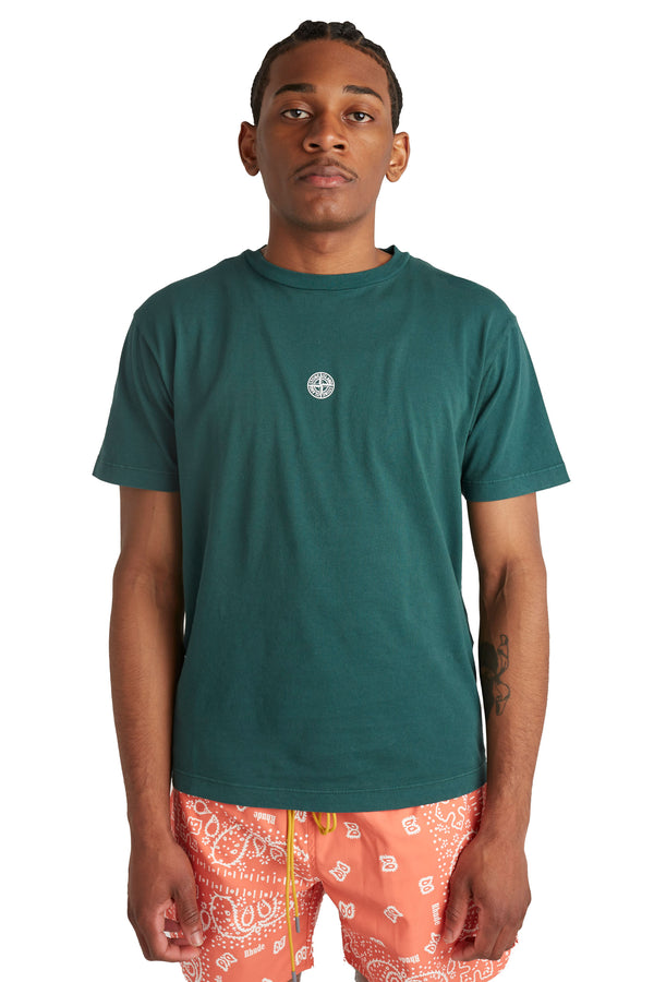 Stone Island Mens Compass SS Tee 'Bottle Green' - ROOTED