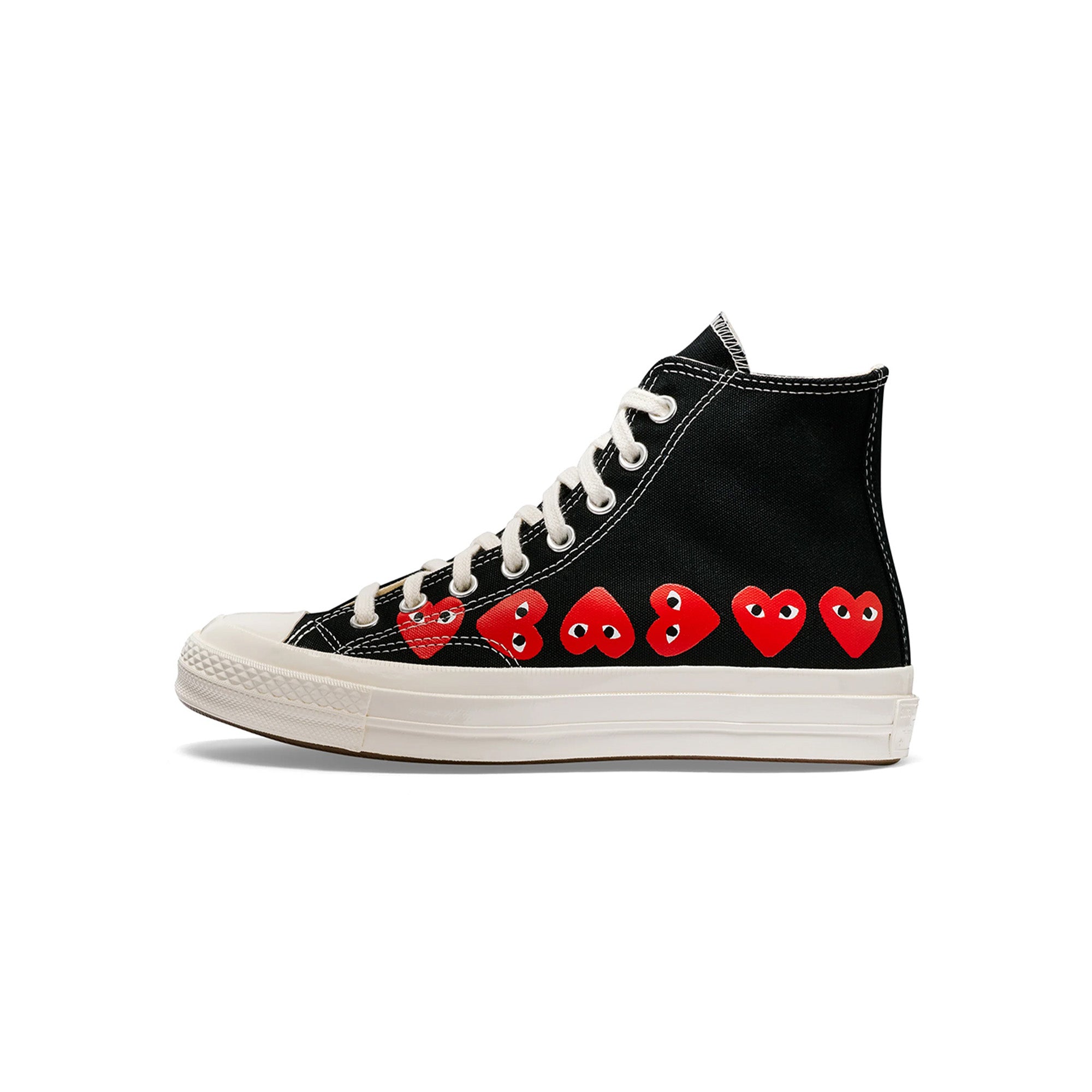 COMME des GARÇONS Play Converse Chuck 70 Multi Heart 'Black'