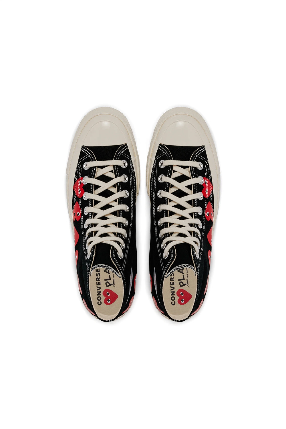 COMME des GARCONS Play Converse Chuck 70 Multi Heart Black ROOTED